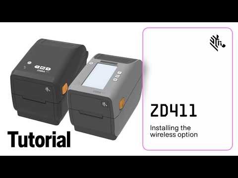 ZD411 Installing the Wireless Option | Zebra