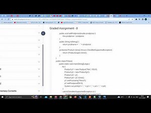 java week 8 practice and graded assignment