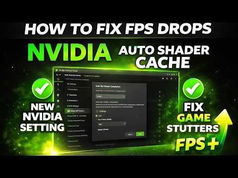 How to Fix FPS Drops❗Nvidia's NEW Auto Shader Compilation❗