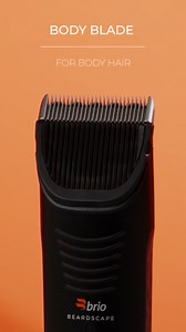 Brio Beardscape V2 Beard Trimmer for Men Professional with Low Friction Ceramic Blade, Cordless Professional Hair Trimmer for Barbers with 4 Hrs of Long Battery Timing, Ideal for Beard & Body (Black)