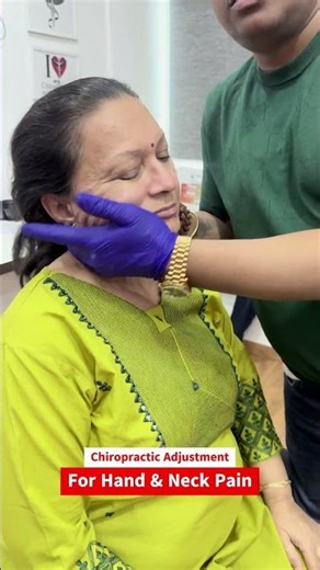 Hand & Neck Pain Gone in Minutes 😱 Powerful Chiropractic Adjustment #shorts