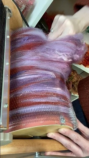 Creating Colorful Wool Batts with a Drum Carder