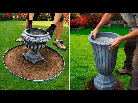 Garden Urn: 2 ideas to Beautify your Backyard!🍁