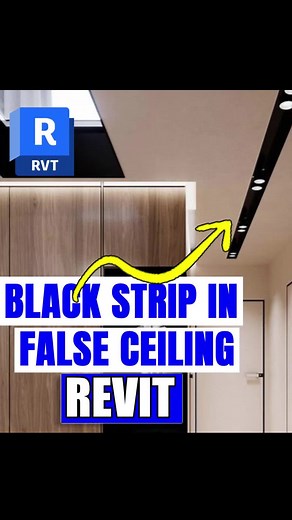 Instalar Luz Negra en Techo Falso con Revit