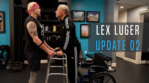 Video: Lex Luger stands without fully relying on use of wheelchair - WWE News, WWE Results, AEW News, AEW Results