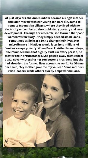 👩‍👧🌍 OBAMA'S MOTHER: SHE CHANGED MILLIONS