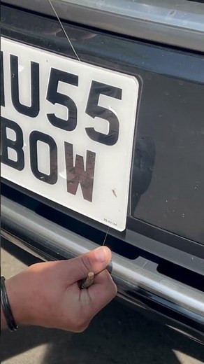 How to remove sticky number plates