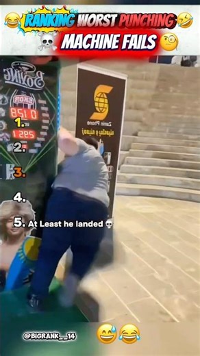 Ranking Worst Punching Machine Fails 😅😂