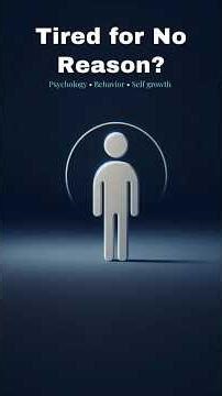 Why You Feel Drained Even After Doing “Nothing” | Psychology Explained