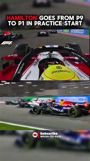 Hamilton P9 ➡️ P1 in practice start, Bahrain testing 2026 🇧🇭