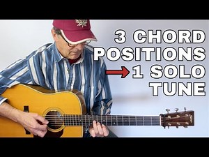 3 Chord Positions → 1 Solo Flatpicking Piece (A, Amaj7, Dmaj7)