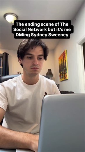 Nate Meeker on Instagram: "Drop the “hey”. It’s cleaner . . . #moviescene #facebook #markzuckerberg #thesocialnetwork #comedy #sydneysweeney #dm"