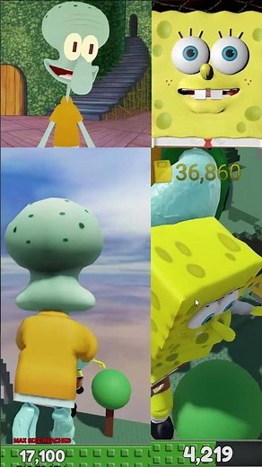 Giant Squidward Got GIANT SPONGEBOB!!!