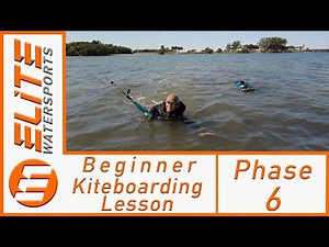 Beginner Kiteboarding Lesson- Phase 6 "Board Retrieval"
