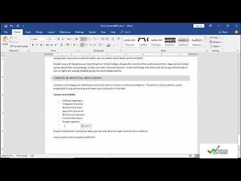 Microsoft Word Tutorial - How to create a Bulleted List