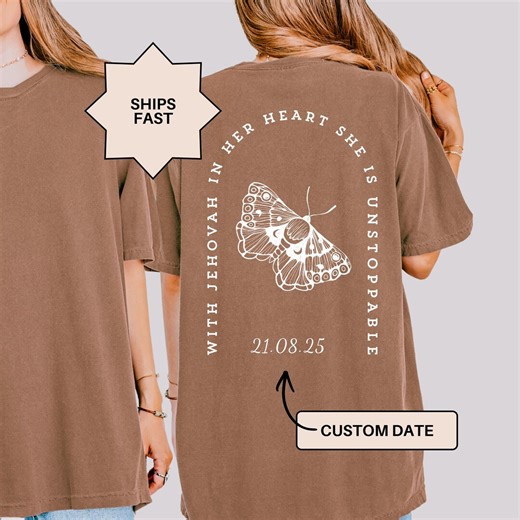 JW Baptism Gift for Her, JW Service Pioneer, Jehovah Witness Supplies, JW Ministry Supplies, Faith Gifts, Custom Shirt, Religious Apparel - Etsy