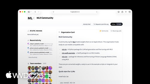 开始使用适用于 Apple 芯片的 MLX - WWDC25 - 视频 - Apple Developer