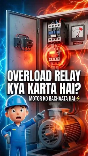 Overload Relay ka kaam kya hota hai? ⚡ Motor ko kaise bachata hai