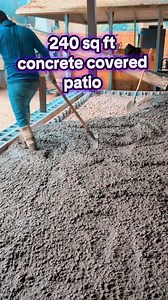 Watch the step-by-step construction of a 240 sq ft concrete backyard...