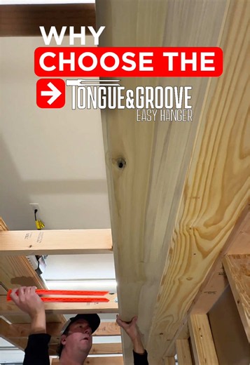 💡Know this before you start… The Tongue & Groove Easy Hanger makes solo installs of T&G ceiling: ✅ FASTER ✅ EASIER ✅ SAFER Make your next project less frustrating. Get the tool online from Cubit Tools. You can thank us later. #ceiling #contractor #diyprojects #tipsandtricks #remodelingonabudget