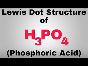 Lewis dot structure of H3PO4 | Phosphoric acid structure | Jee and neet