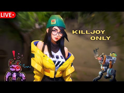 🔥 LIVE — Killjoy-Only: Turrets, Traps & Clutches! #valorant #livestream
