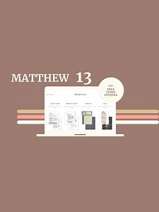 Matthew 13 Bible Study with Notes — 2BeLikeChrist