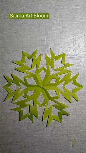 How to Make a Paper Snowflake ❄️✨ #shorts