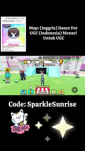 Dance for UGC: SparkleSunrise Map in Roblox