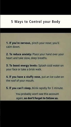 “5 Powerful Ways to Control Your Body and Mind”