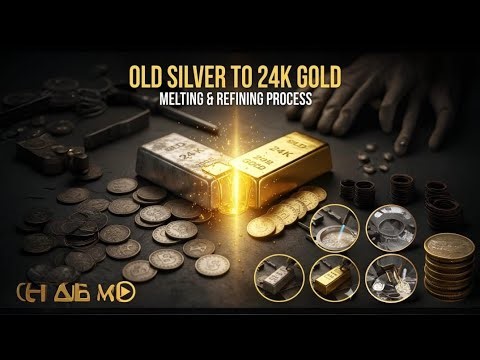 I Tried Ancient Techniques for Melting Silver/ #Melting