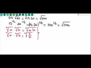 multiplicación y división de radicales