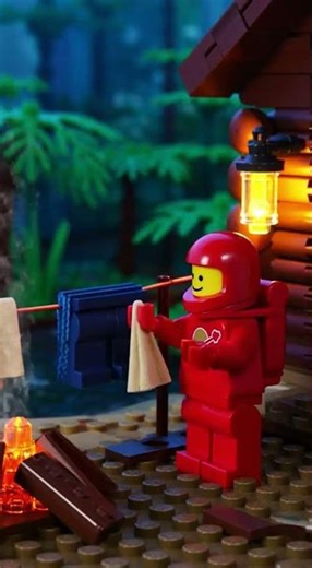 Classic Red Spaceman on an Adventure