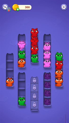 Kitty Sort - Gameplay Walkthrough (iOS & Android) Level 96 #shorts #games #funny