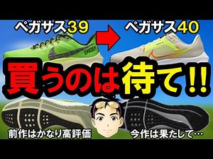 【注意】ペガサス40を買う予定の人は絶対に見てください…【ペガサス39と40の機能性を徹底比較】『ナイキエアズームペガサス40』『ナイキランニングシューズ』『おすすめ』
