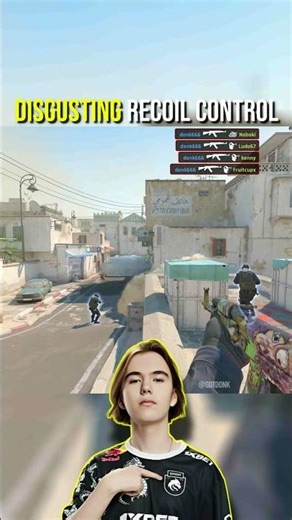 Watch donk destroy the whole team with insane ak47 spray 💥| Counter-Strike 2