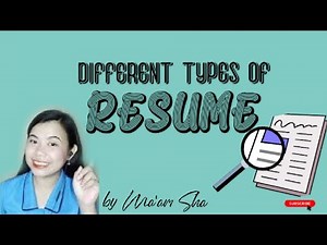 DIFFERENT TYPES OF RESUME