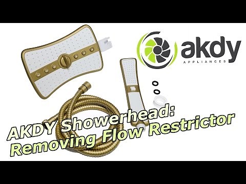 AKDY Showerhead: Removing Flow Restrictor [How-To]