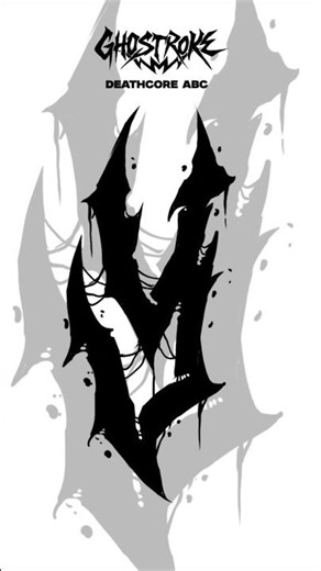 Y - THE BIFURCATION..​#Deathcore #DarkArt #LetteringArt #GraphicDesign #ArtProcess