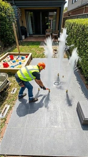 Hazardous Rubble to Safe Shallow Wading Pad & Bubblers! ⛲💦