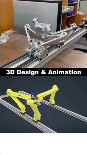 Precision Robotic Arm 3D Animation and Mechanism #shortsyoutube