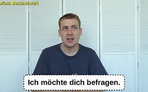 【德中字幕】【免费德国外教】德语动词 fragen antworten 用法语言逻辑