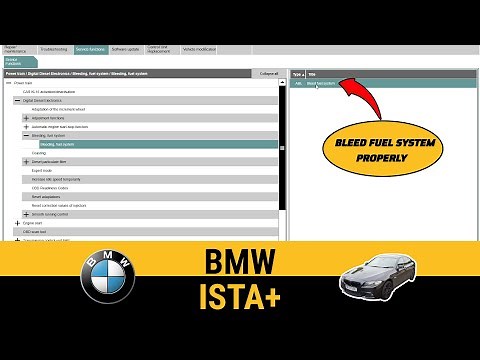 ISTA+ How to Bleed Fuel System How to Run Fuel Pump Prime Fuel Filter Change N57 530d BMW F10 320d