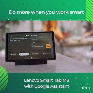 51K views · 31 reactions | With the Lenovo Smart Tab M8, working smarter and doing more is made easy. With a comfortable charging dock and Google Assistant capability, this 2-in-1 tablet’s got your back whether it be for work, school, or play!  #CheckCyberzone for more #AweSMLearning gadgets that help you experience more in life through the latest in tech. #LifePowered  | SM Cyberzone | Facebook