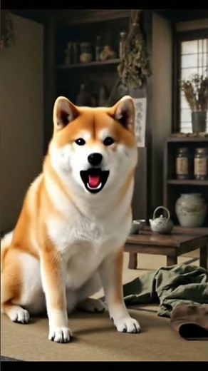 Man into Akita Inu dog tf #transformation #ai #maletransformation #dogtransformation #tf