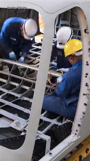 From bolts and blades to soaring machines! 🚁 An incredible look inside the helicopter assembly line. #Helicopter #Aviation #Engineering #Manufacturing #AssemblyLine #Technology #Aircraft #BellHelicopters #Innovation #BehindTheScenes #Factory #TimeLapse #AvGeek | Revive Works