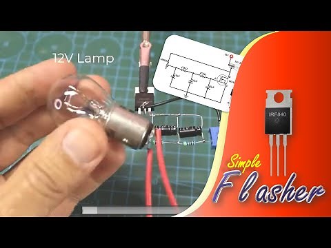 Flasher Bulb using MOSFET | DIY Project Simple Flasher