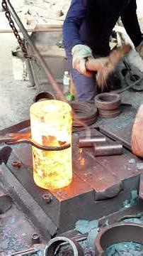 Inside the forging factory The Power of this Hydraulic Press is SCARY 😱 #forging #machine #factory