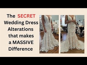 The SECRET Wedding Dress Alterations that Make a MASSIVE Difference (Bridal DIY)