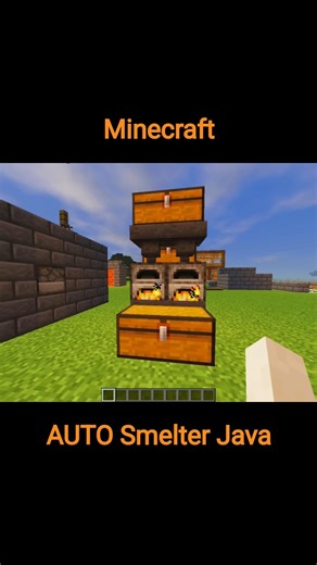 Minecraft AUTO Smelter #minecraft #gamingminecraft Java #shorts